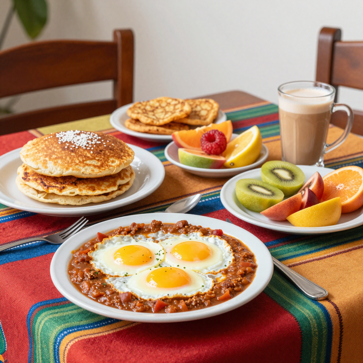 Traditional Cuban Breakfast