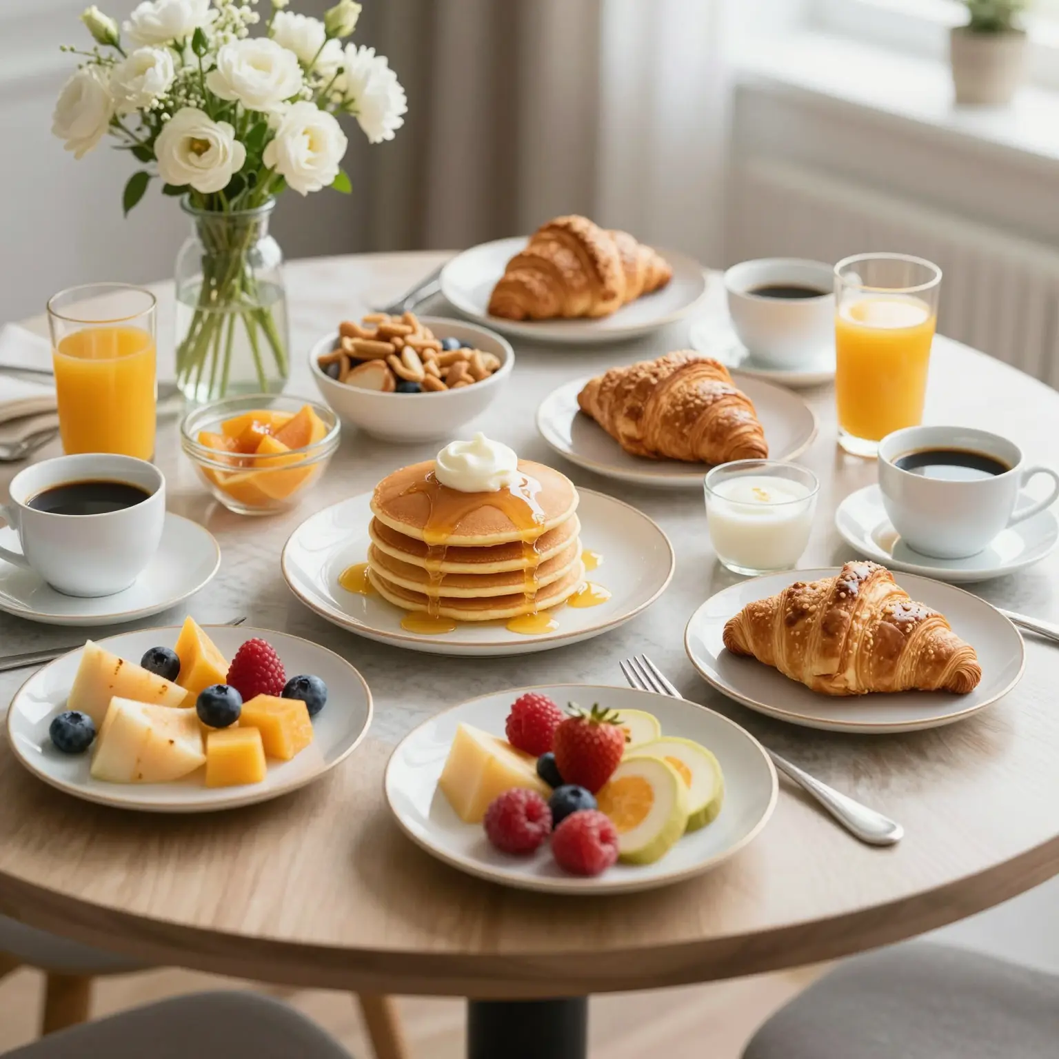 Beautiful Breakfast Table