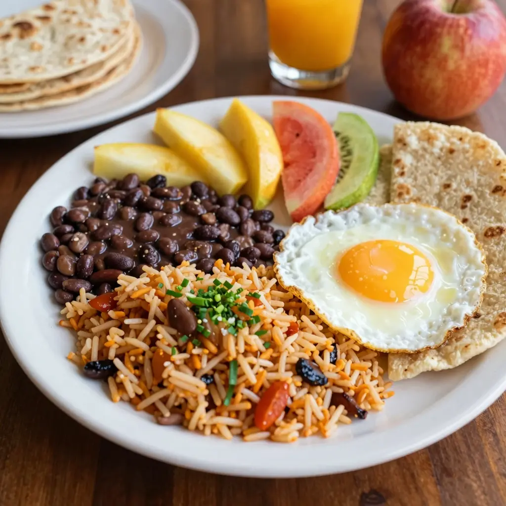 Costa Rican breakfast dishes