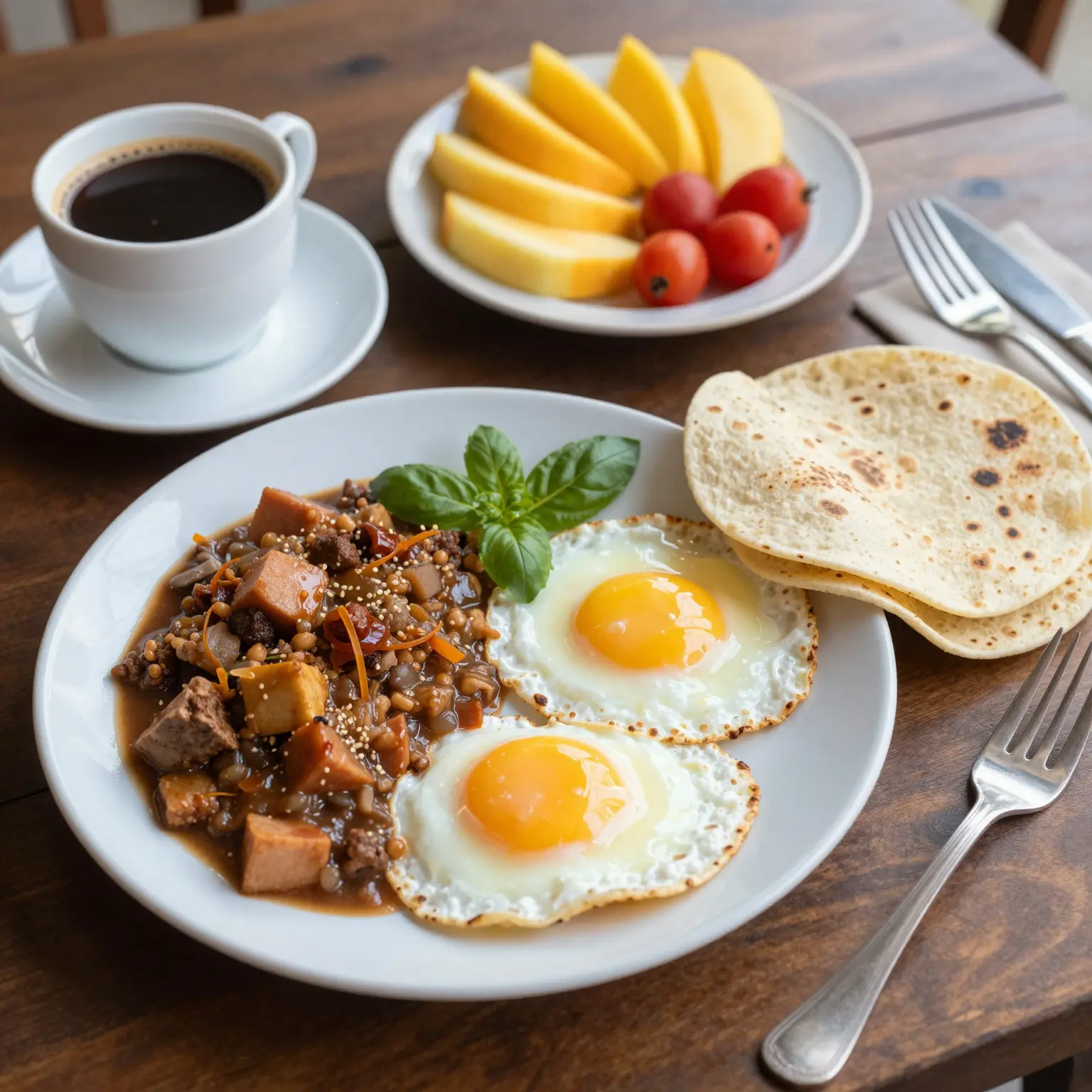Traditional Costa Rican Breakfast