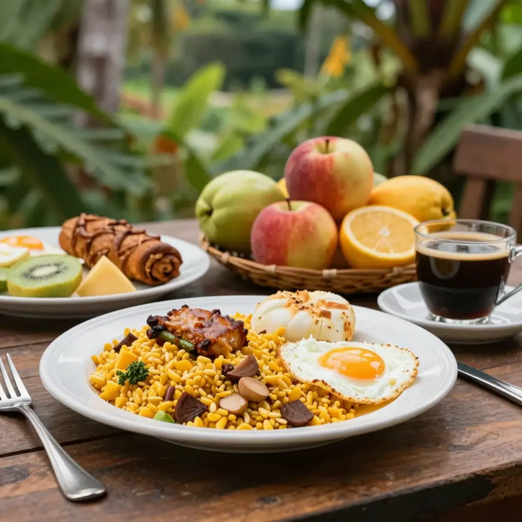 Costa Rican Breakfast Scene