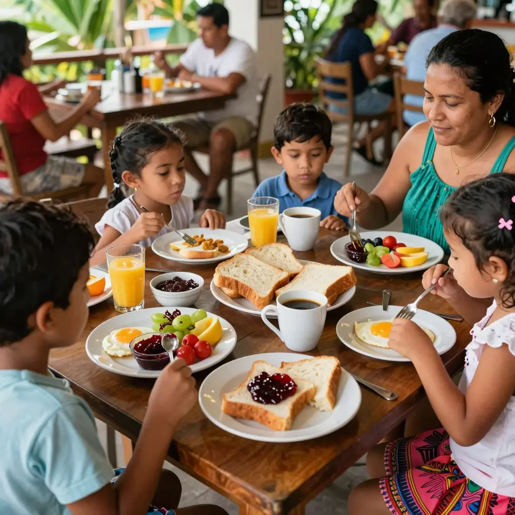 Costa Rican Breakfast Scene
