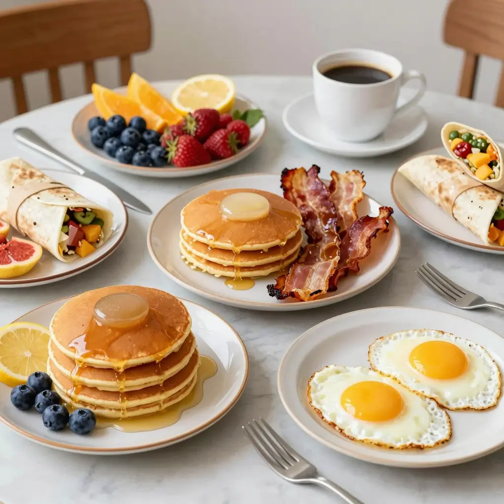 A variety of breakfast foods in High Point