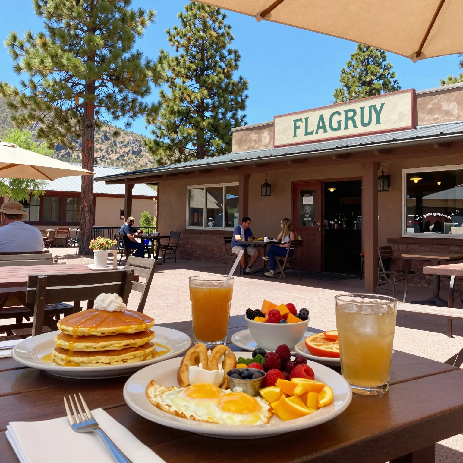 Flagstaff Breakfast Scene