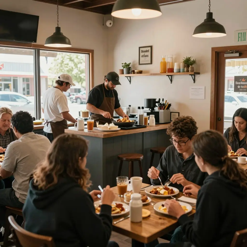 A Cozy Breakfast Scene in Flagstaff