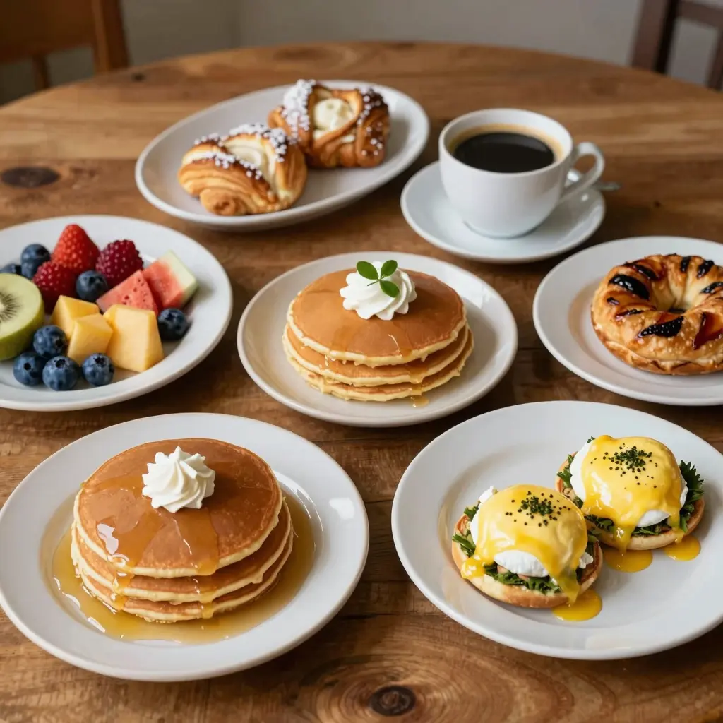 Breakfast spread showcasing Provo food culture