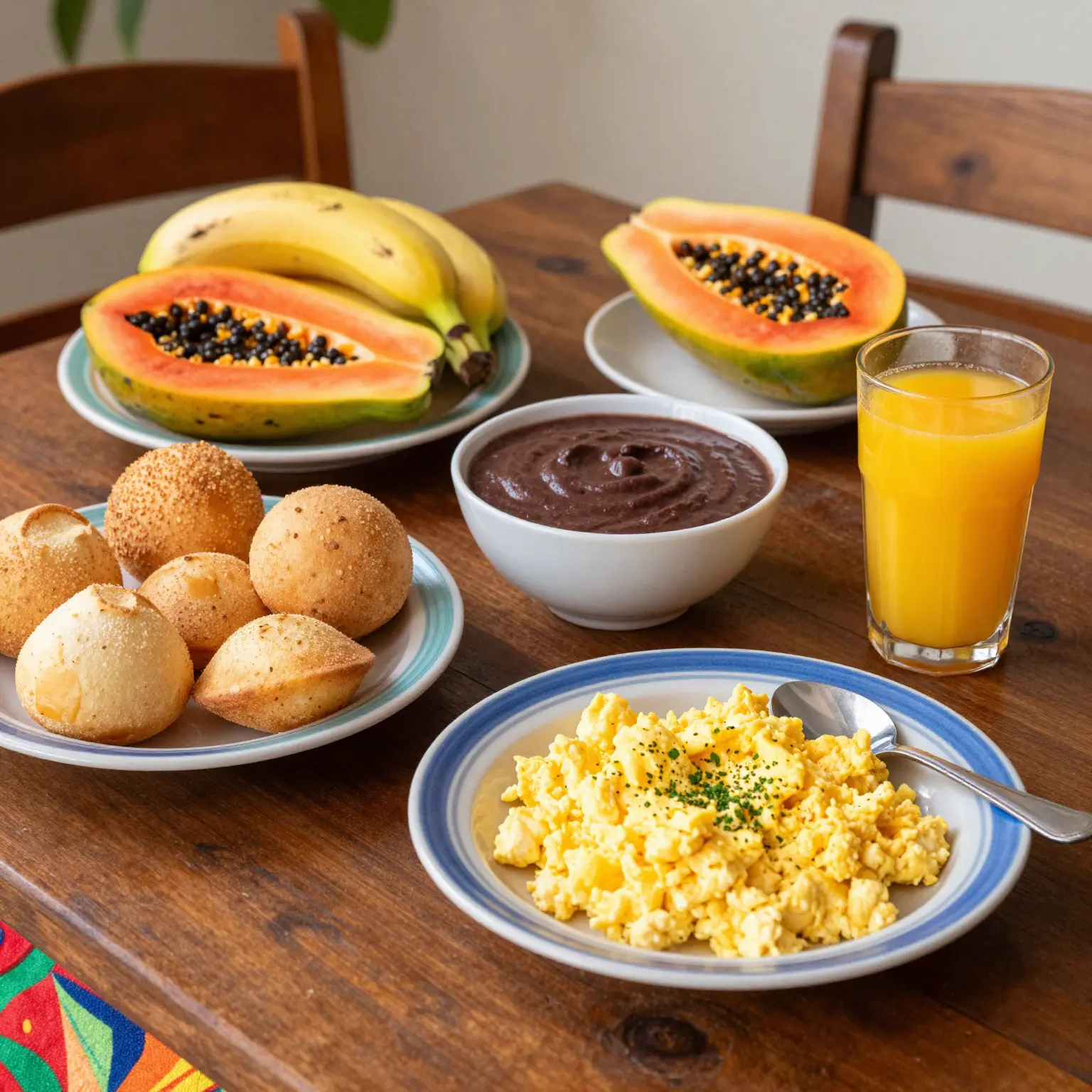 Traditional Brazilian Breakfast Setting