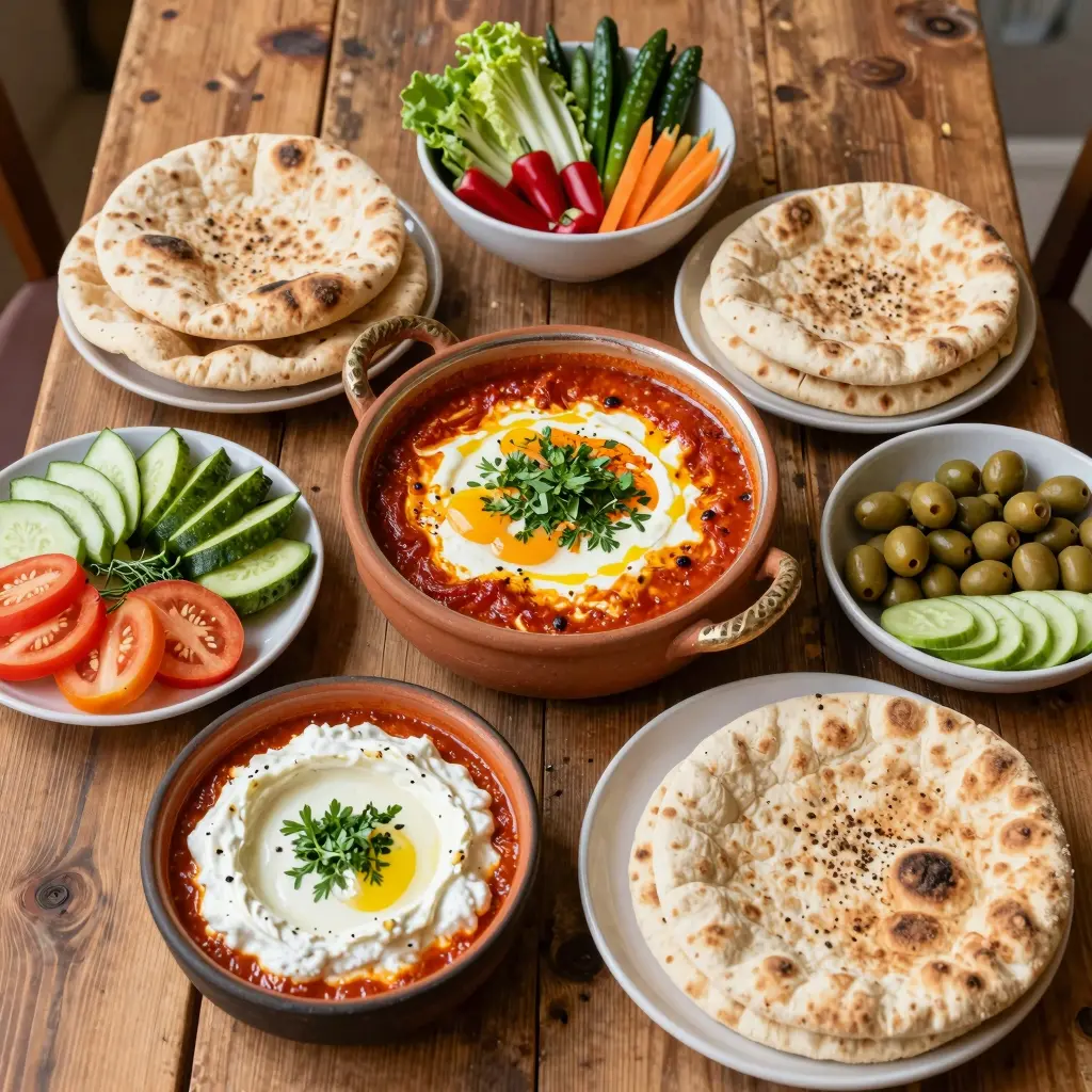 Traditional Middle Eastern Breakfast