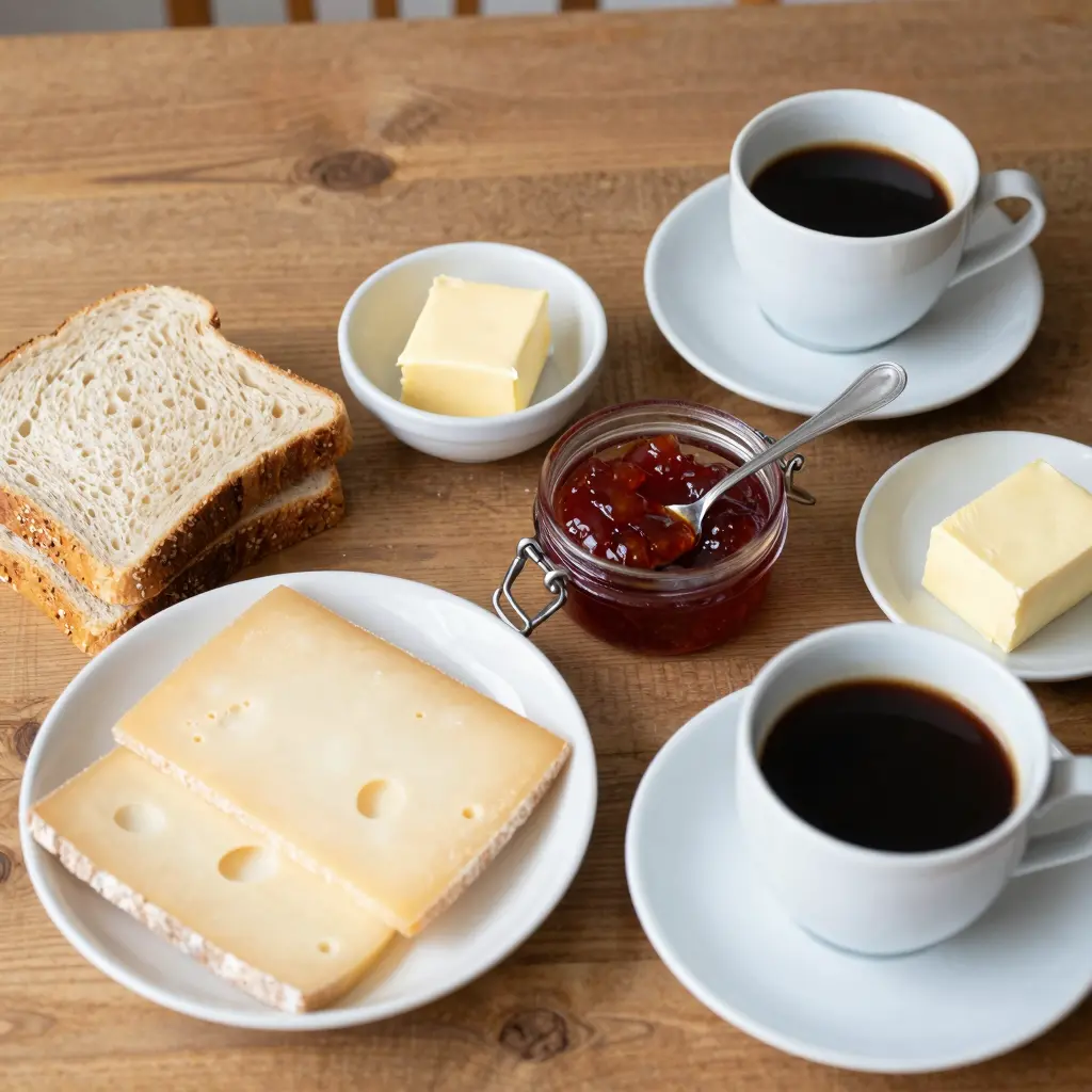Traditional Dutch Breakfast Setup