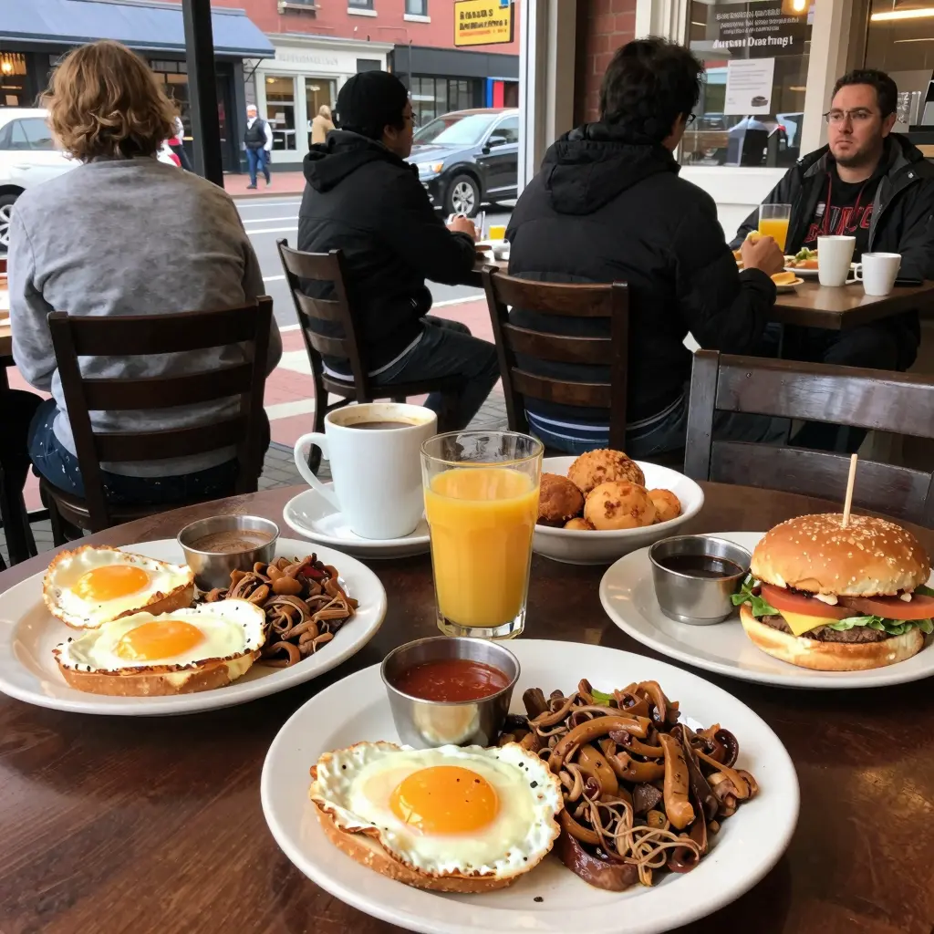 Breakfast Scene in South Boston